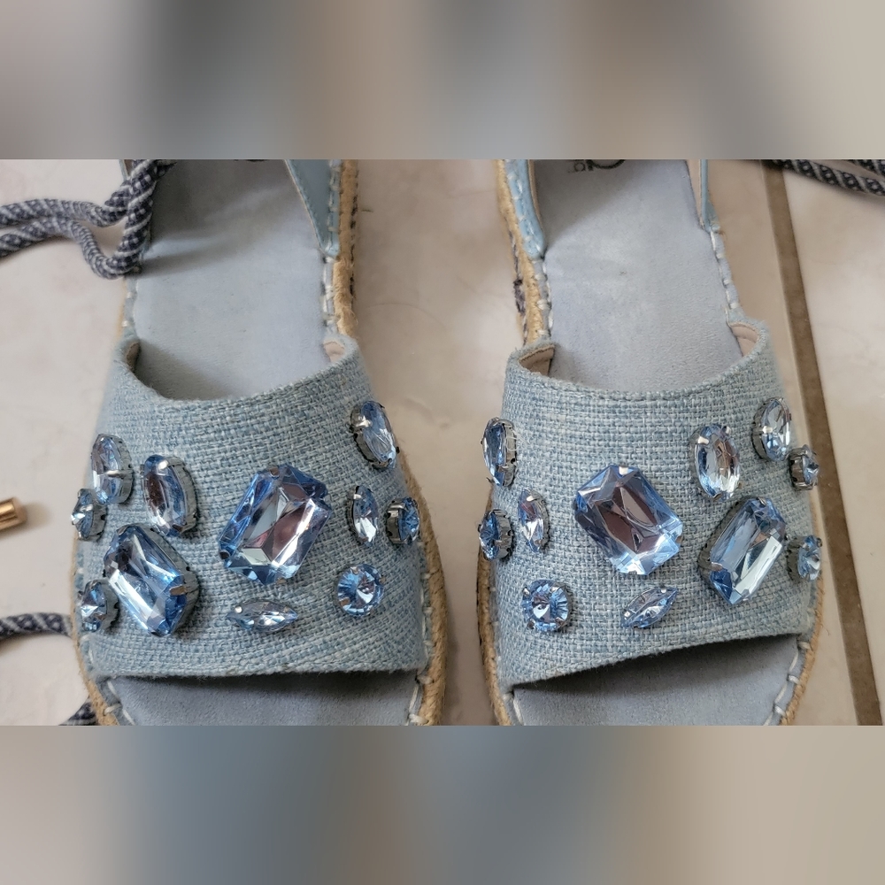 Blue sandals